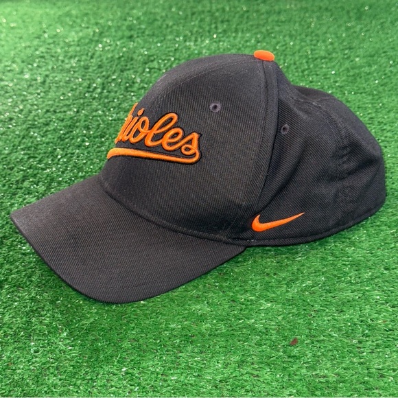Nike Orioles Dri-Fit Black Orange Baseball Hat Cap - Picture 3 of 4